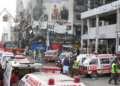Fire at a shopping mall kills 60, several people still missing