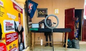 GWR Nigerian man starts 200-hour ironing marathon to break world record