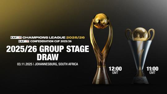 CAF Interclub Group Stages Draw to be held in Johannesburg on 03 November