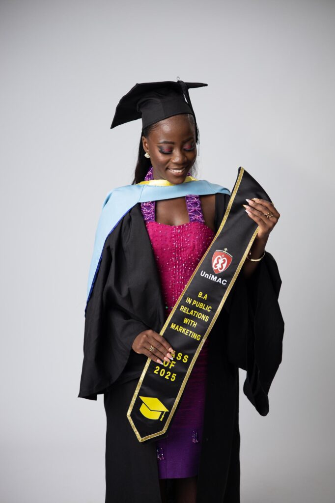 Abena Antwiwaa Apenteng graduates with first class honours from UniMAC