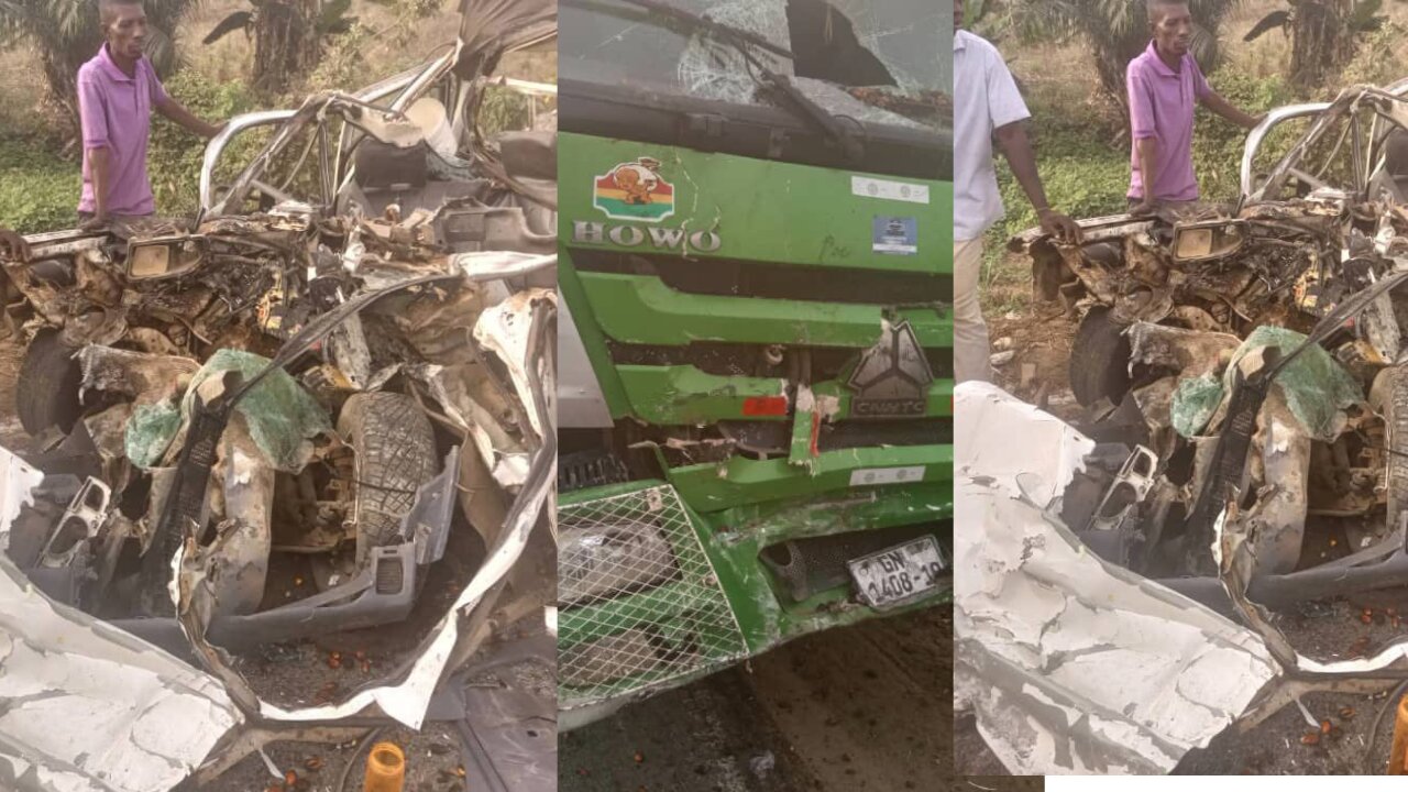 sad news as tipper truck crashes 5 people to death at adieso to nsawam road